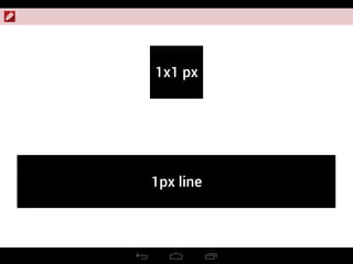 1x1 px
1px line
 