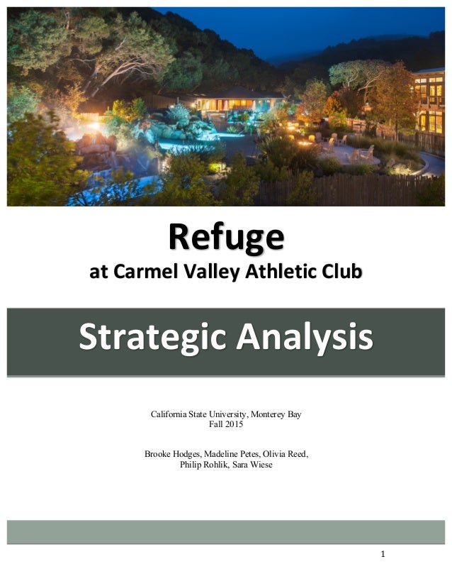 Strategic Ysis On Refuge