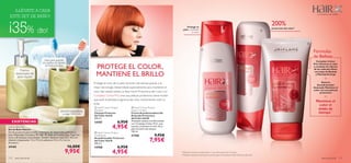 


aseo personal 113112 aseo personal
 HairX Colour Protect
Shampoo
Champú Protector
del Color HairX
250 ml.
14707 6,95€
4,95€
 HairX Colour Protect
Conditioner
Acondicionador Protector
del Color HairX
250 ml.
14708 6,95€
4,95€
 HairX Colour Protect
Leave-in Cream
Crema Acondicionadora Sin
Aclarado Protectora
del Color HairX
Avanzado sistema acondicionador
con Complejo Colour Pro+, que
suaviza y mantiene el color de tu
pelo durante más tiempo.
150 ml.
21760 9,95€
7,95€
Jabonera redondeada
a juego con el set
Práctico
dispensador de
jabón líquido
¡Vaso para guardar
los cepillos de dientes
de toda la familia!
Protege el color de tu pelo durante más tiempo gracias a la
mejor tecnología. Desarrollada especialmente para mantener el
color del cabello teñido, la línea HairX Protectora del Color con
Complejo Colour-Pro, crea una película protectora sobre el pelo
que evita la pérdida progresiva del color manteniendo todo su
brillo.
**Prueba realizada tras 8 lavados usando la gama de productos HairX Protectora del Color.
Los expertos del cabello
Mantiene el
color el
doble de
tiempo**
Protege tu
pelo y mantiene
su color
PROTEGE EL COLOR,
MANTIENE EL BRILLO
200%
*Utilizando champú, acondicionador y mascarilla, después de 8 lavados.
Fórmulas
de Belleza
Complejo Colour
Pro+ Potencia el color
y combate los efectos
de los radicales libres
con hojas de Baobab
y NaranjaAmarga
Sistema
Acondicionador
Avanzado Mantiene el
color con una película
protectora
protección del color*
+
=
¡LLÉVATE A CASA
ESTE SET DE BAÑO!
¡35% dto!
EXISTENCIAS
Nature Bath Set
Set de Baño Nature
Set de accesorios para el baño compuesto de dispensador, jabonera y
vaso. Materiales: Cerámica, PP, ABS, PE, Baño de Cromo; Caja: Papel (sin
cloro y de bosques controlados). Tamaño: diámetro vaso 7.5 x 10.5 cm;
diámetro dispensador 7.5 x 17.3 cm; jabonera 13.5 x 9 x 2.6 cm.
Accesorio.
24165 16,00€
9,95€
 