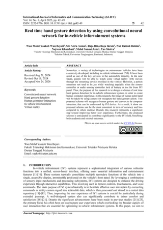 Real time hand gesture detection by using convolutional neural network ...