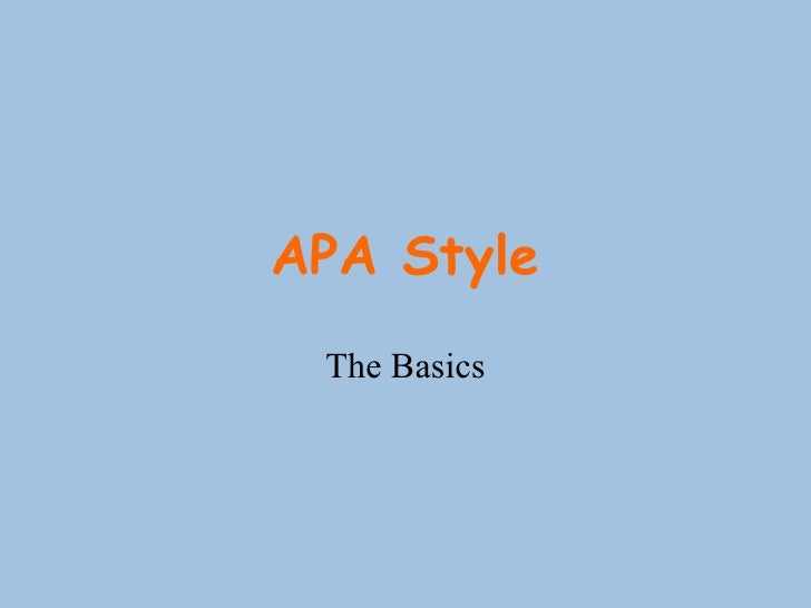 apa power point
