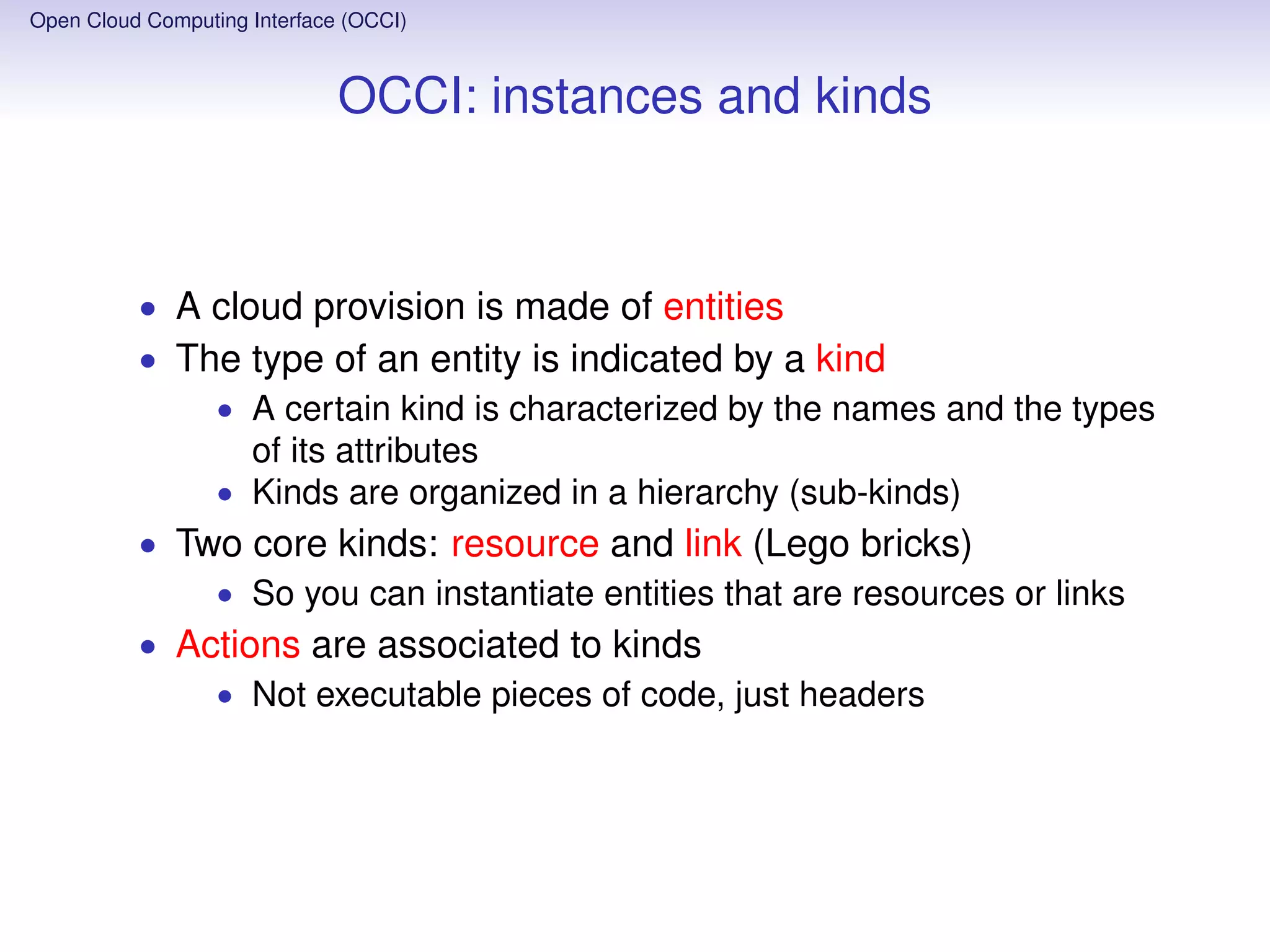 Open Cloud Computing Interface | PDF
