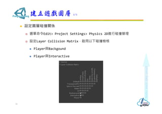 ? ODײPS
? xEdit> Project Settings> Physics 2DMײ
? OLayer Collision Matrixײz
? PlayercBackgound
? PlayercInteractive
[D 2/2
16
 