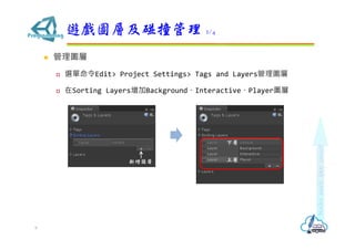 ? D
? xEdit> Project Settings> Tags and LayersD
? Sorting LayersBackgroundInteractivePlayerD
[DӼײ 2/4
9

όD
 