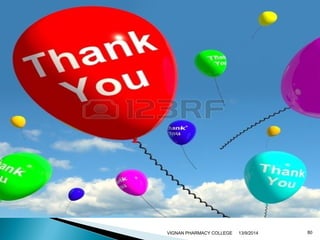 VIGNAN PHARMACY COLLEGE 13/9/2014 80 
