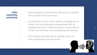 Rules of Group Discussion