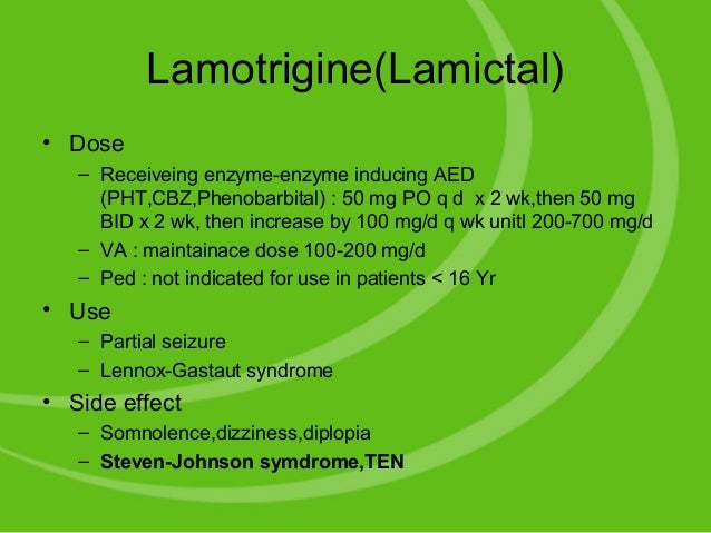 Lamotrigine Er 200 Mg Side Effects