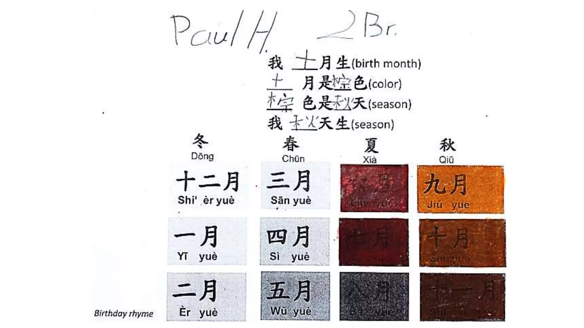 birthday graph and routine