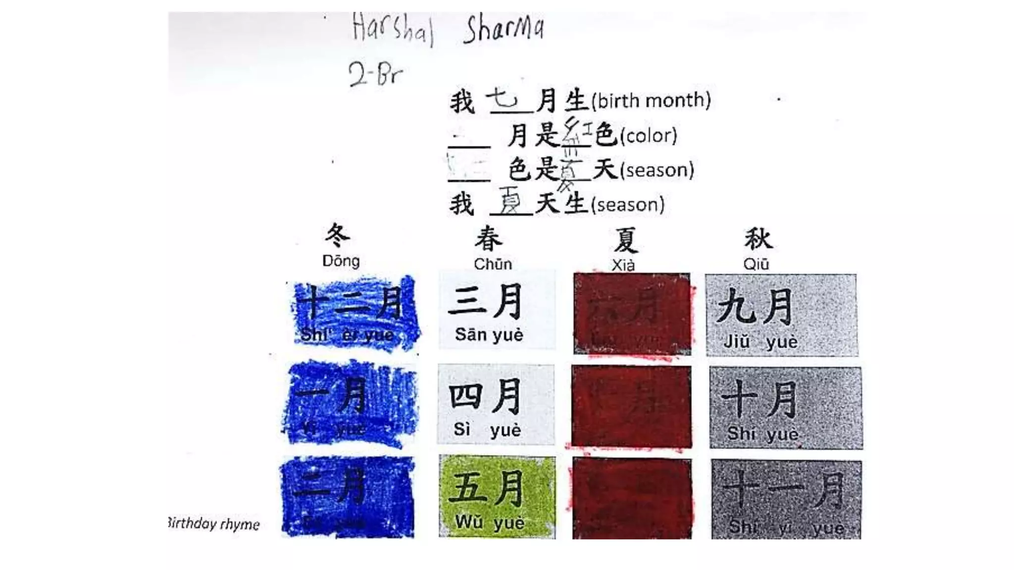 birthday graph and routine