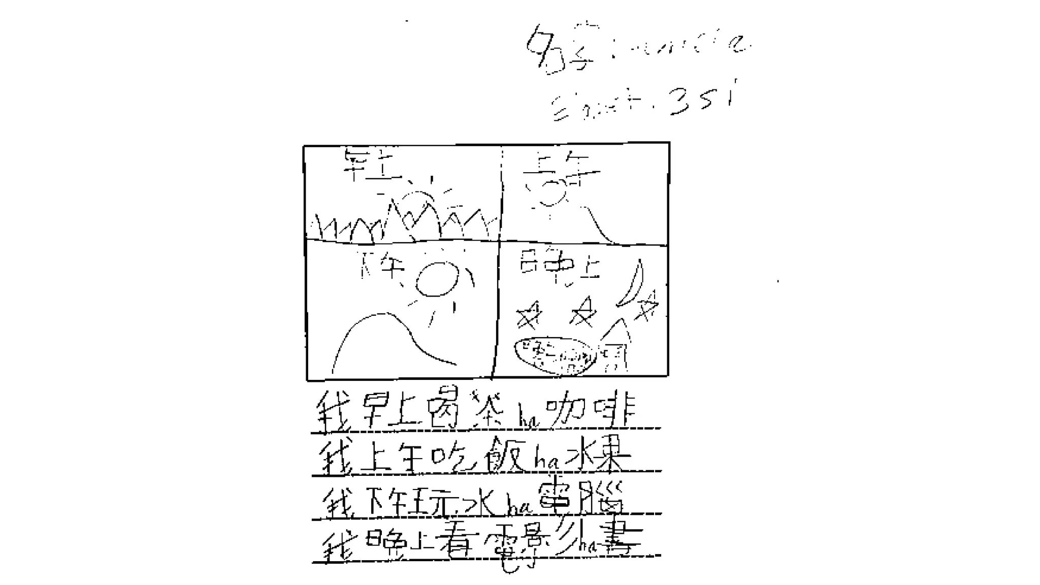 birthday graph and routine