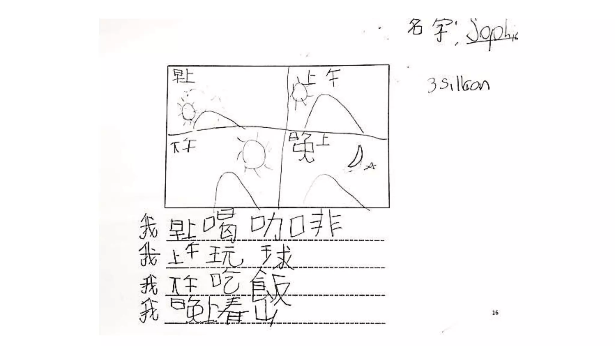 birthday graph and routine