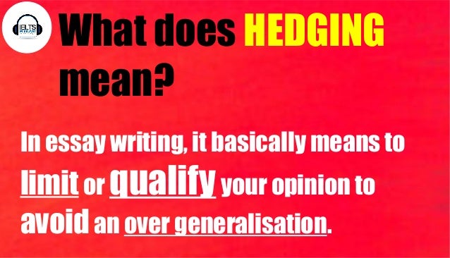 articles on hedging in academic writing