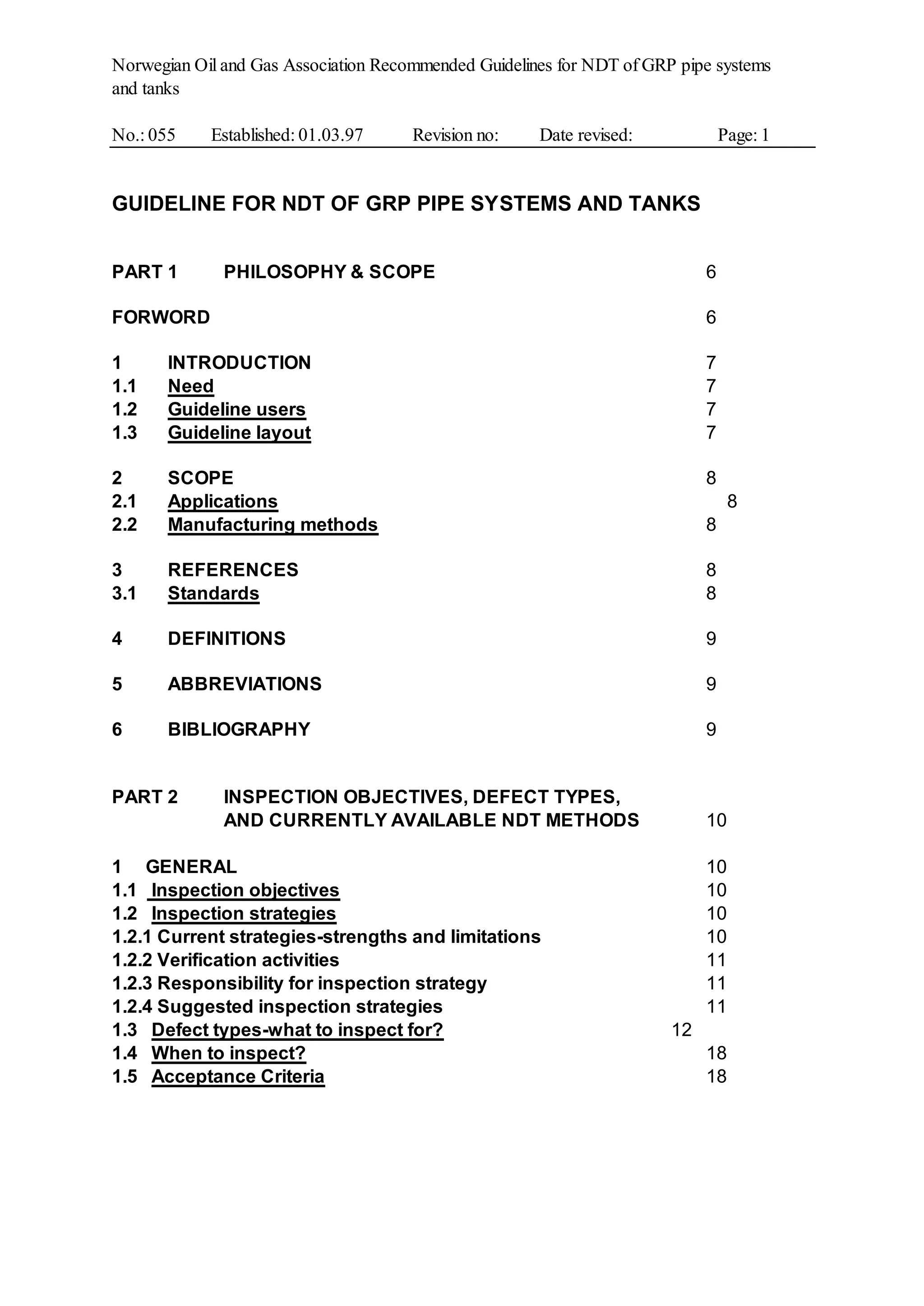 Guidelines for NDT of GRP pipe systems and tanks | PDF