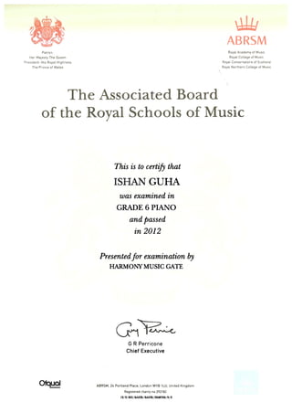 ABRSM - Grade 6 | PDF