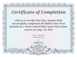 Build Your First Website in 1 Week with HTML5 and CSS3