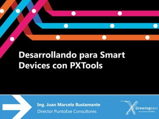 Desarrollando para Smart
Devices con PXTools



    Ing. Juan Marcelo Bustamante
    Director PuntoExe Consultores
 