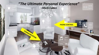 “The Ultimate Personal Experience”
- Mark Cuban
PHONE CONTROL
 