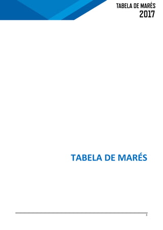 3
TABELA DE MARÉS
 