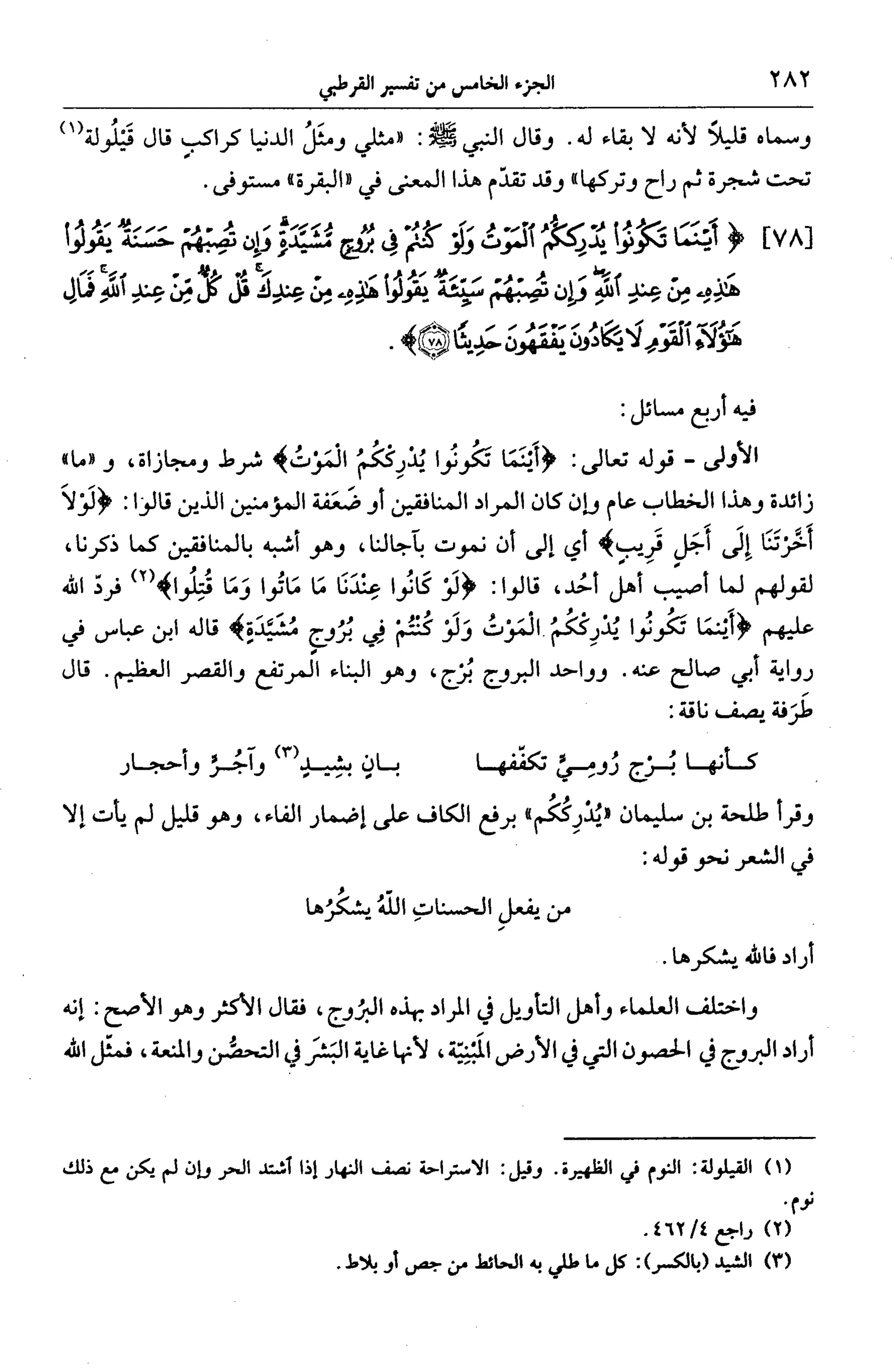 الجامع لأحكام القرآن (تفسير القرطبي) ت: البخاري - الجزء الخامس