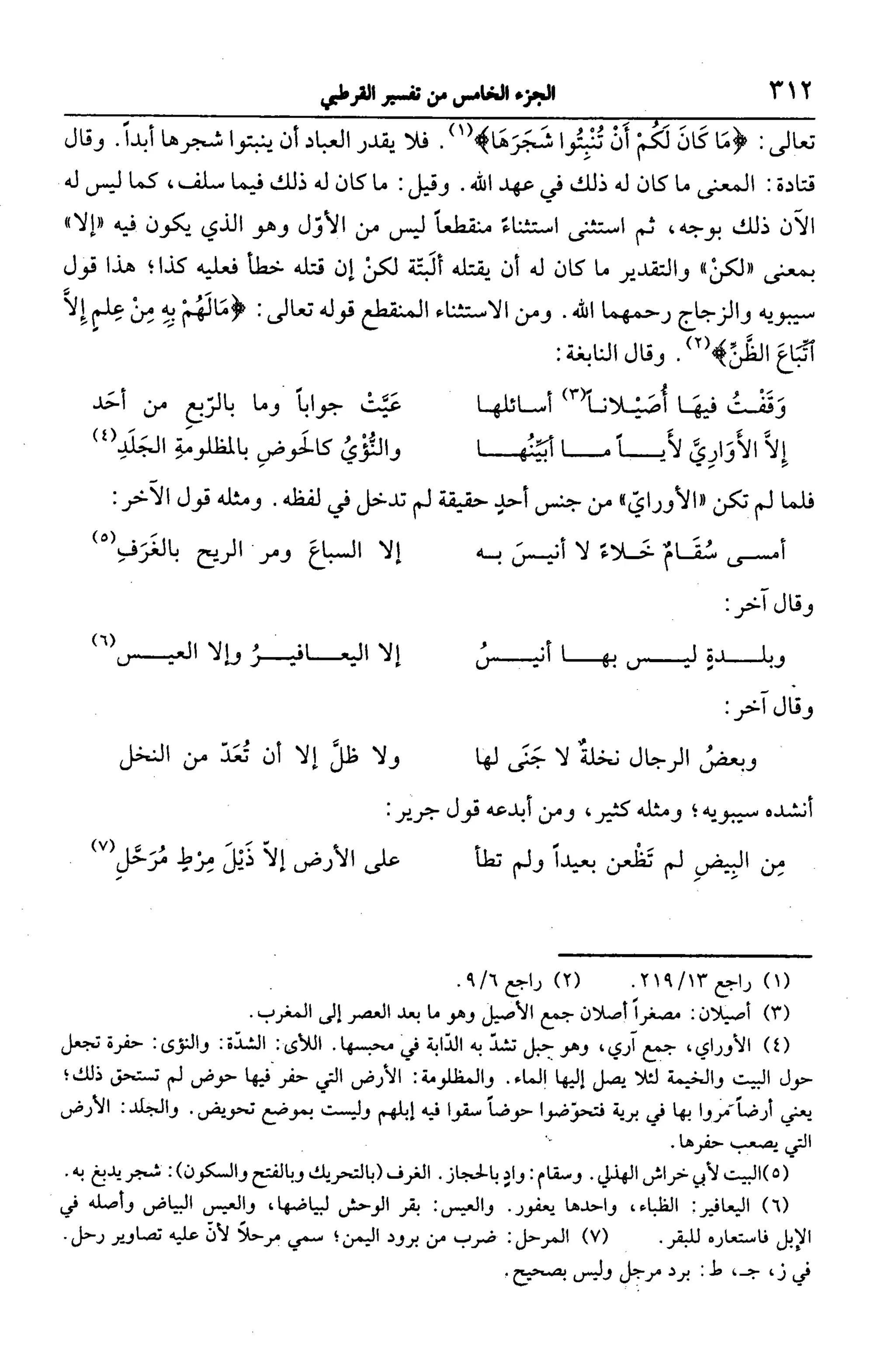 الجامع لأحكام القرآن (تفسير القرطبي) ت: البخاري - الجزء الخامس