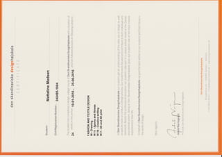 DSDH certificate