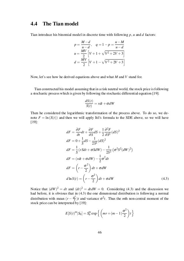 Black scholes bachelor thesis