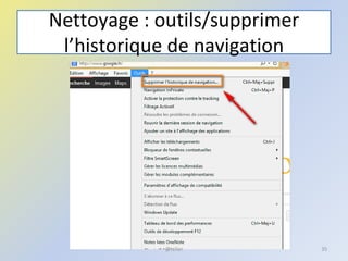Nettoyage : outils/supprimer
l’historique de navigation
35@telier
 