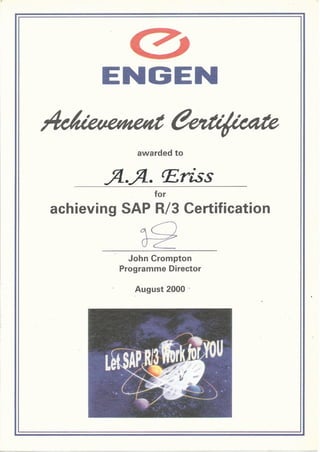 SAP R3 Certification