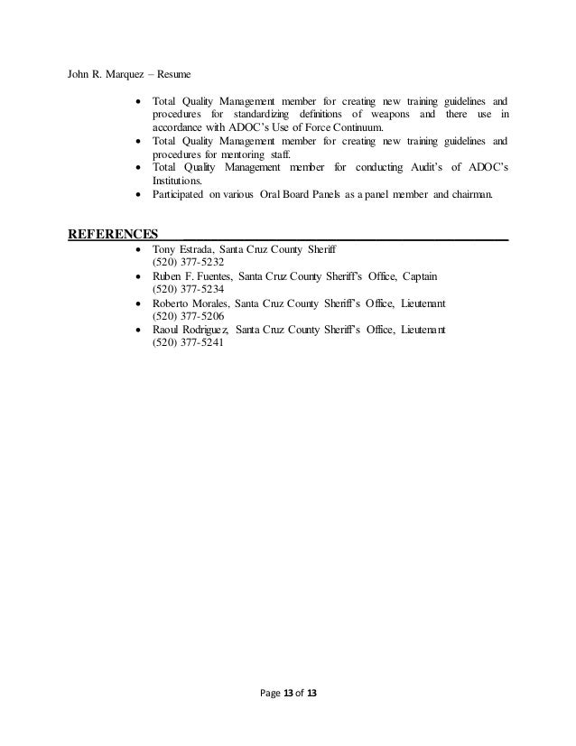 sheriff resumes