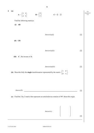 0580 w10 qp_43 | PDF