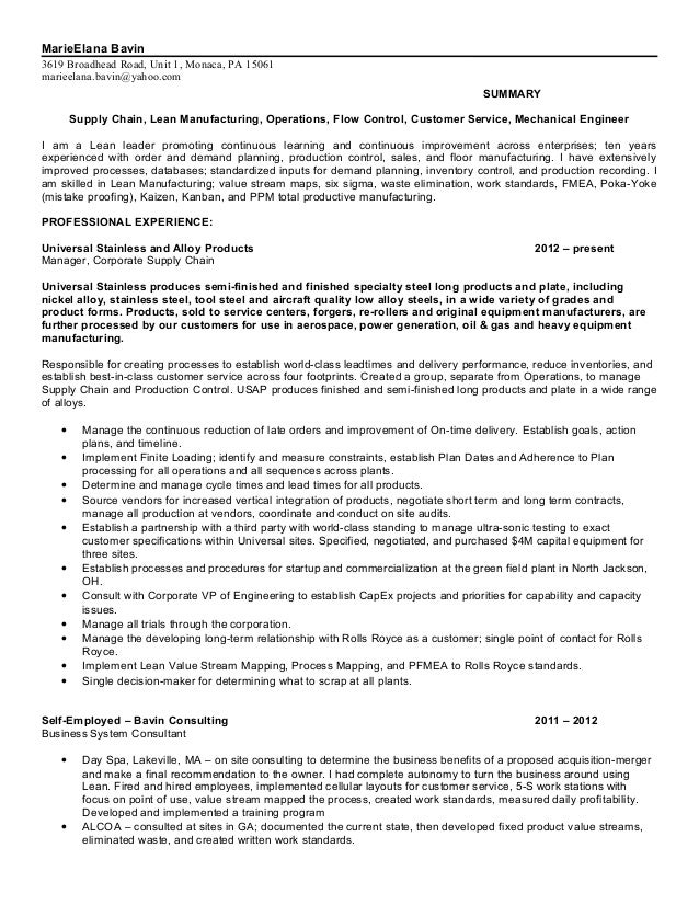 marie bavin resume 2015 dec