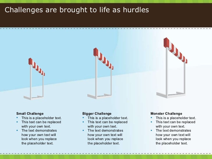 058 PowerPointTastic Template Hurdles