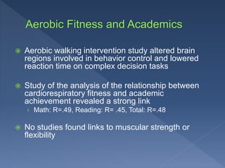 The Relationship Between Physical Activity and Academic Achievement | PPTX