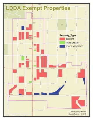 Map by Jenny Mehren
Created February 9, 2015
Property_Type
EXEMPT
PART EXEMPT
STATE ASSESSED
 