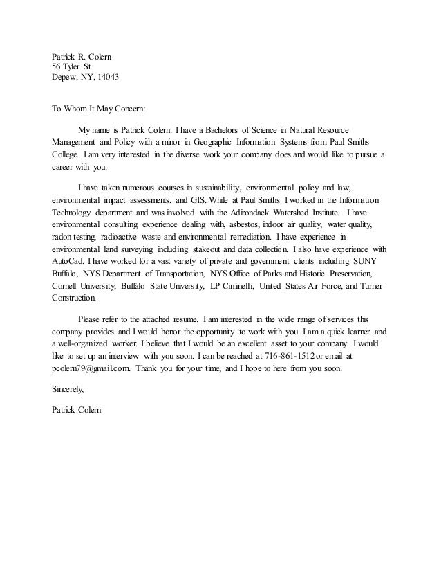 resume and cover letter industrial hygiene cover letter