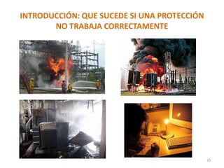 INTRODUCCIÓN: QUE SUCEDE SI UNA PROTECCIÓN
NO TRABAJA CORRECTAMENTE
20
 