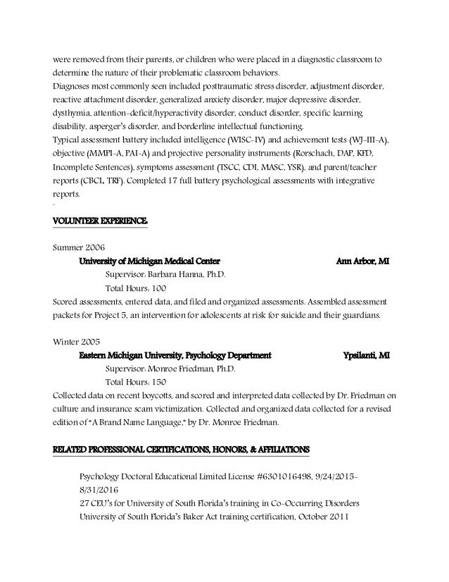 Doctorate CV