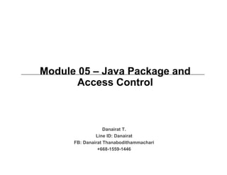 Java Programming - 05 access control in java | PPT