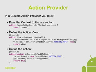 Android App Development - 05 Action bar | ODP