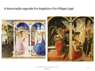 A Anunciação segundo Fra Angelico e Fra Fillippo Lippi
Curso Profissional de Turismo, HCA,
Módulo 5
132
 