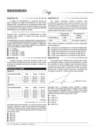 XP GRV
Esta estrada onde moro, entre duas voltas do caminho,                              mais valorizados no mundo artístico, tanto em termos
Interessa mais que uma avenida urbana.                                             ¿QDQFHLURV TXDQWR KLVWyULFRV FULRX D REUD Guernica
Nas cidades todas as pessoas se parecem.                                           em protesto ao ataque aéreo à pequena cidade basca
Todo mundo é igual. Todo mundo é toda a gente.                                     de mesmo nome. A obra, feita para integrar o Salão
Aqui, não: sente-se bem que cada um traz a sua alma.                               Internacional de Artes Plásticas de Paris, percorreu toda
                                                                                   a Europa, chegando aos EUA e instalando-se no MoMA,
Cada criatura é única.
                                                                                   GH RQGH VDLULD DSHQDV HP  (VVD REUD FXELVWD
Até os cães.
                                                                                   apresenta elementos plástLFRV LGHQWL¿FDGRV SHOR
(VWHV FmHV GD URoD SDUHFHP KRPHQV GH QHJyFLRV
                                                                                   A SDLQHO LGHRJUi¿FR PRQRFURPiWLFR TXH HQIRFD YiULDV
Andam sempre preocupados.
                                                                                     dimensões de um evento, renunciando à realidade,
( TXDQWD JHQWH YHP H YDL                                                             colocando-se em plano frontal ao espectador.
E tudo tem aquele caráter impressivo que faz meditar:                              B KRUURU GD JXHUUD GH IRUPD IRWRJUi¿FD FRP R XVR
Enterro a pé ou a carrocinha de leite puxada por um                                  da perspectiva clássica, envolvendo o espectador
bodezinho manhoso.                                                                   nesse exemplo brutal de crueldade do ser humano.
Nem falta o murmúrio da água, para sugerir, pela voz                               C uso das formas geométricas no mesmo plano, sem
dos símbolos,                                                                        emoção e expressão, despreocupado com o volume,
4XH D YLGD SDVVD TXH D YLGD SDVVD                                                    D SHUVSHFWLYD H D VHQVDomR HVFXOWyULFD
E que a mocidade vai acabar.                                                       D esfacelamento dos objetos abordados na mesma
                  BANDEIRA, M. 2 ULWPR GLVVROXWR 5LR GH -DQHLUR $JXLODU      narrativa, minimizando a dor humana a serviço da
A lírica de Manuel Bandeira é pautada na apreensão                                   objetividade, observada pelo uso do claro-escuro.
GH VLJQL¿FDGRV SURIXQGRV D SDUWLU GH HOHPHQWRV GR                                  E uso de vários ícones que representam personagens
cotidiano. No poema Estrada, o lirismo presente no                                   fragmentados bidimensionalmente, de forma fotográ-
contraste entre campo e cidade aponta para                                           ¿FD OLYUH Ge sentimentalismo.
                                                                                                             LC - 2º dia | Caderno 5 - AMARELO - Página 12
 