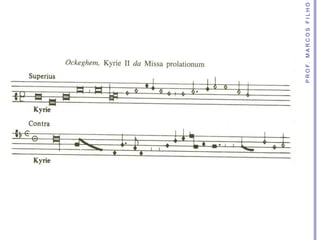 O BISPO BERNARDINO CIRILO CRITICA A MÚSICA POLIFÔNICA NUMA CARTA
DE 1590
A música era entre os antigos a mais esplêndida d...