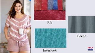 Rib
Interlock
Fleece
 