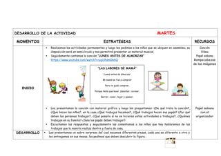 MI FAMILIA Y YO... para aprender todos los niños de 4 años | DOCX