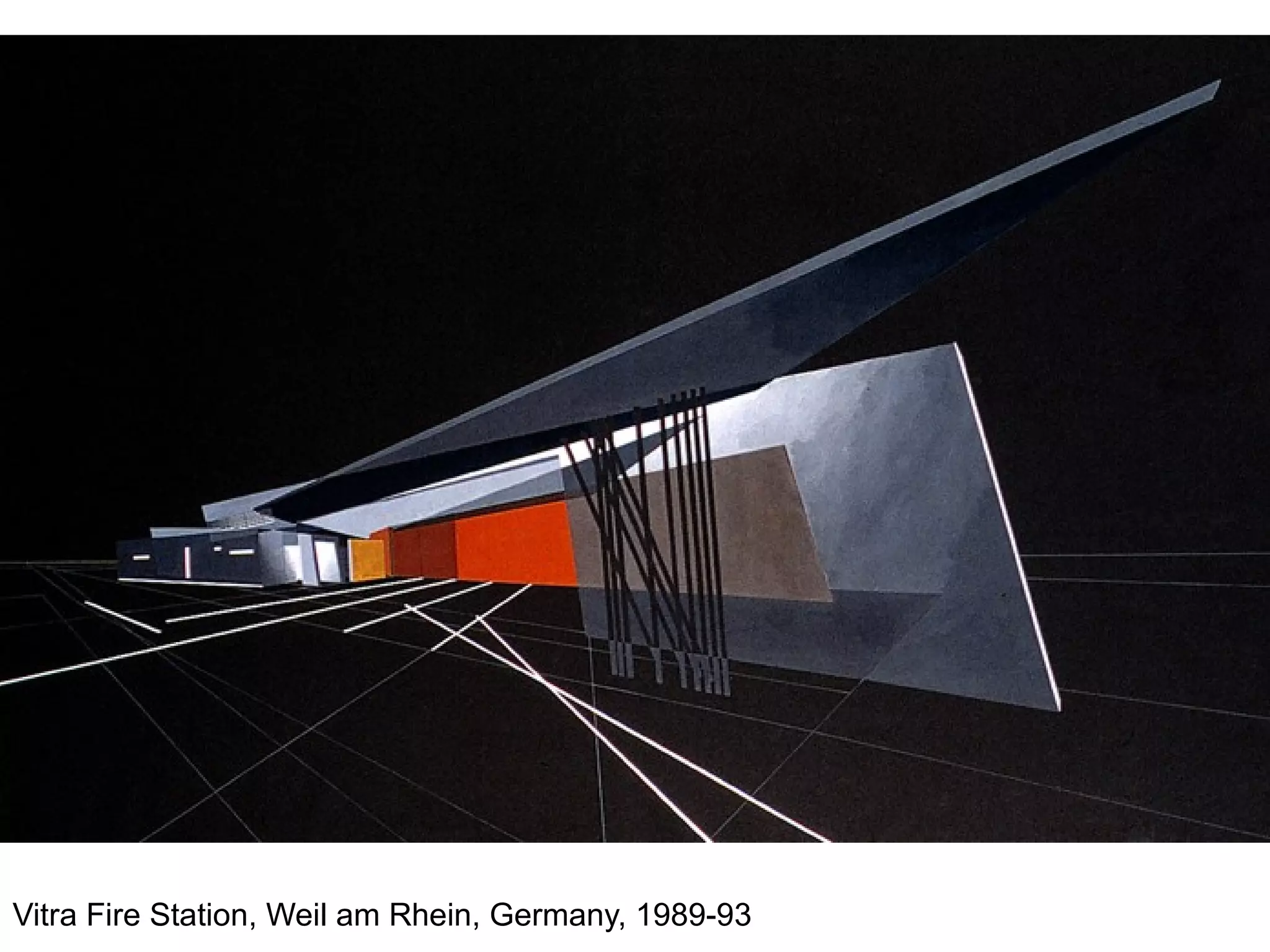 Vitra Fire Station, Weil am Rhein, Germany, 1989-93
 