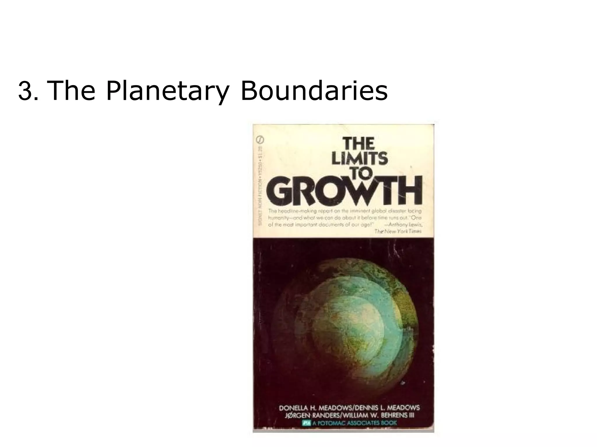 3. The Planetary Boundaries
 