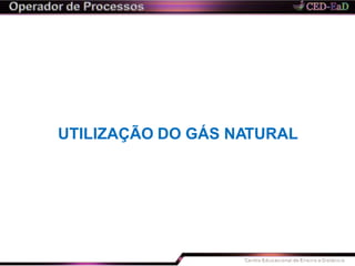 UTILIZAÇÃO DO GÁS NATURAL
 
