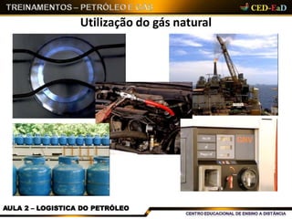 Utilização do gás natural
AULA 2 – LOGISTICA DO PETRÓLEO
 