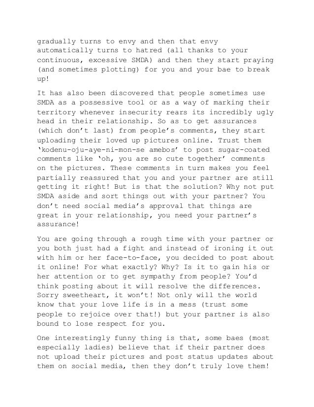 Social Media Display of Affection