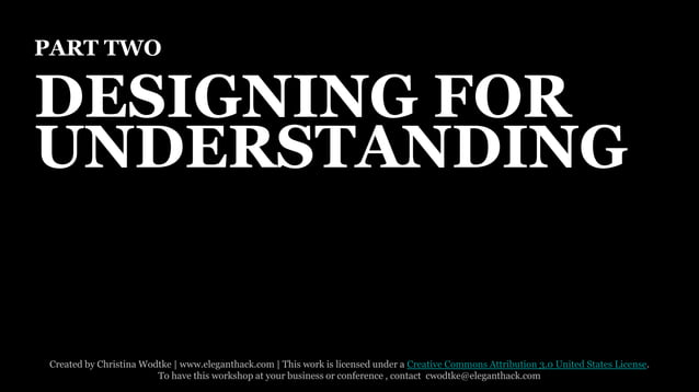 05b Fundamentals of UX Workshop: Interface Design (for Understanding) | PPT